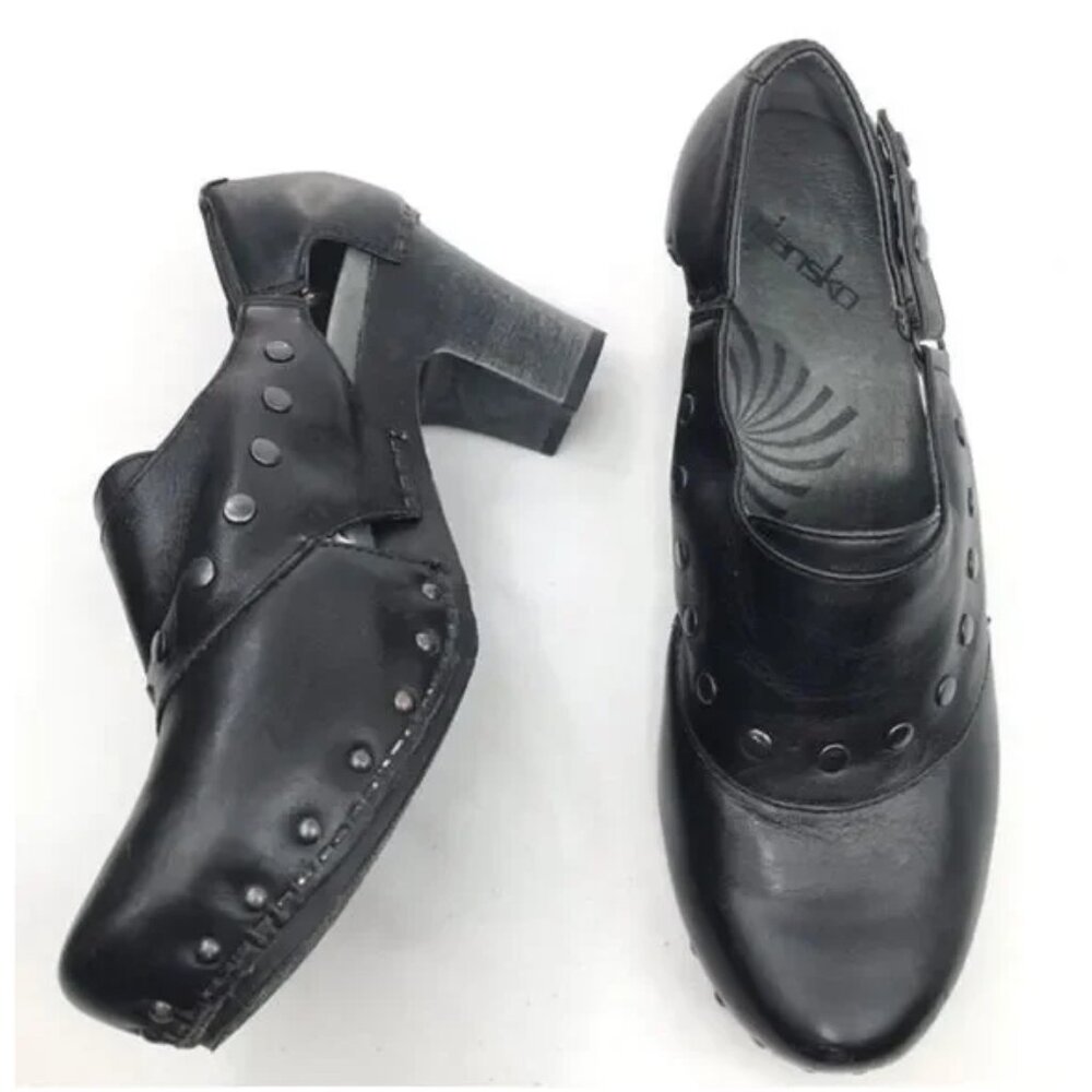 Dansko RYDER Black Size 37 Studded Comfort Mule/Clog US size 7